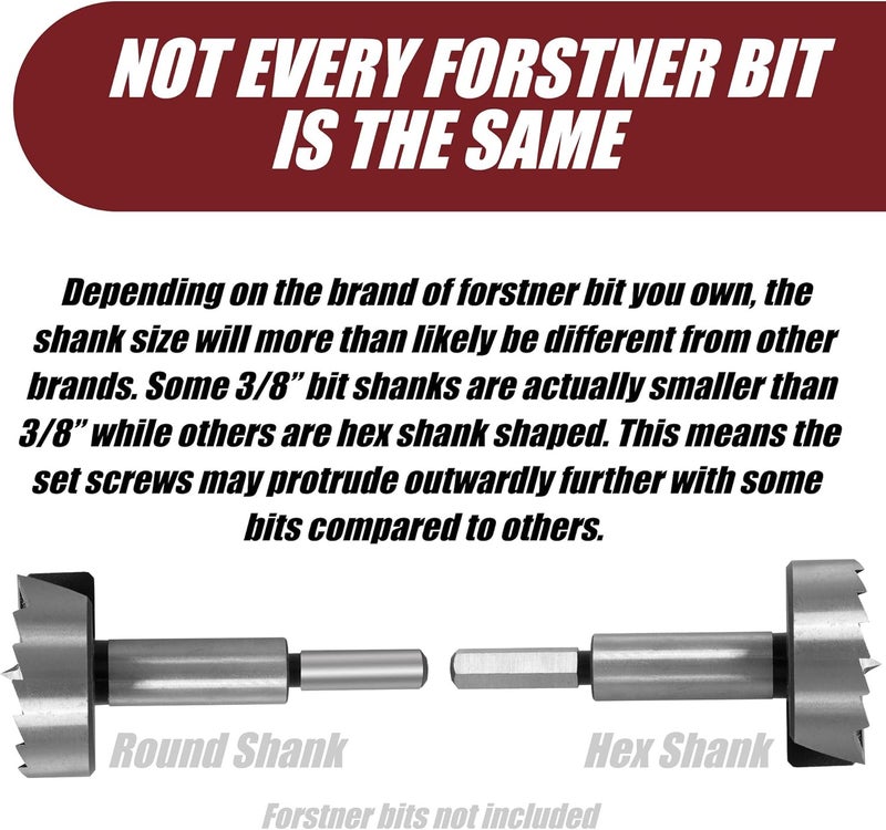 Fulton 6-Inch Forstner Bit Extender by Peachtree Woodworking - Image 5
